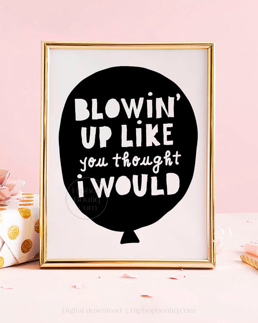 4th Birthday Hip Hop Party Sign Bundle