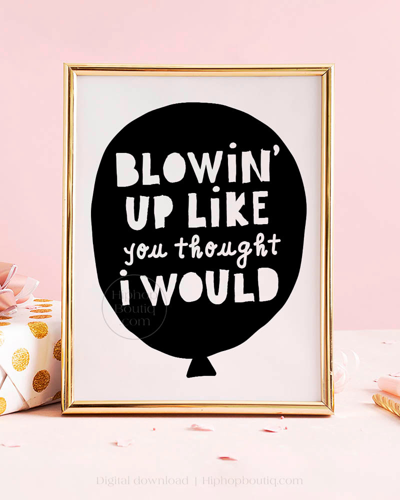 4th birthday party decorations | No biggie hip hop themed bundle