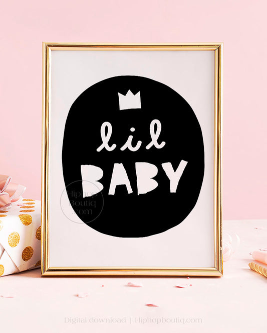 Lil Baby 90s Hip Hop Party Sign