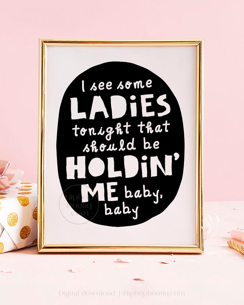 90's hip hop themed birthday party decoration | I see some ladies tonight - HiphopBoutiq