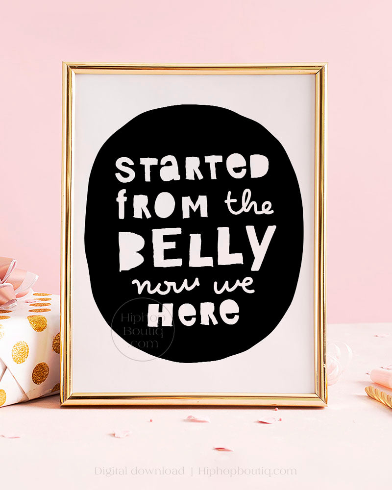 Hip hop baby shower decorations | Notorious One birthday party decor - HiphopBoutiq