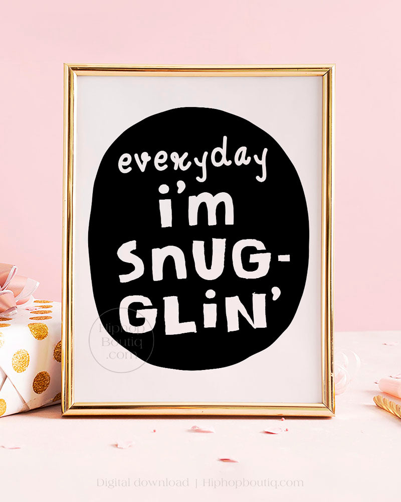 Everyday I'm snuggling | Hip hop baby shower | Notorious birthday party - HiphopBoutiq