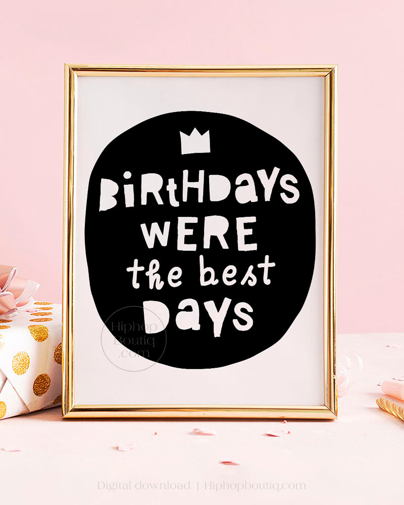 Birthdays were the best days | Hip hop themed birthday party decorations - HiphopBoutiq