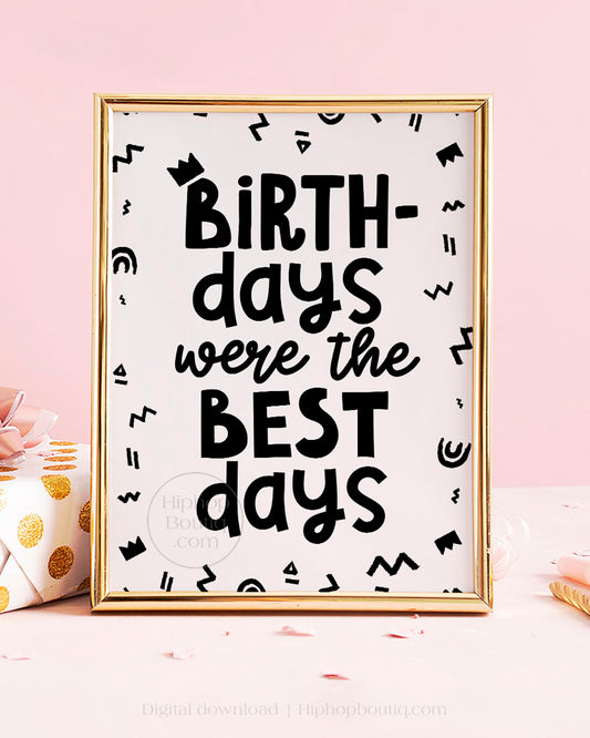 90s Hip Hop Themed Birthday Party Sign