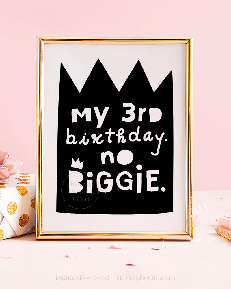 Nothin but a 3 thang | 90's hip hop party | Notorious birthday decoration - HiphopBoutiq