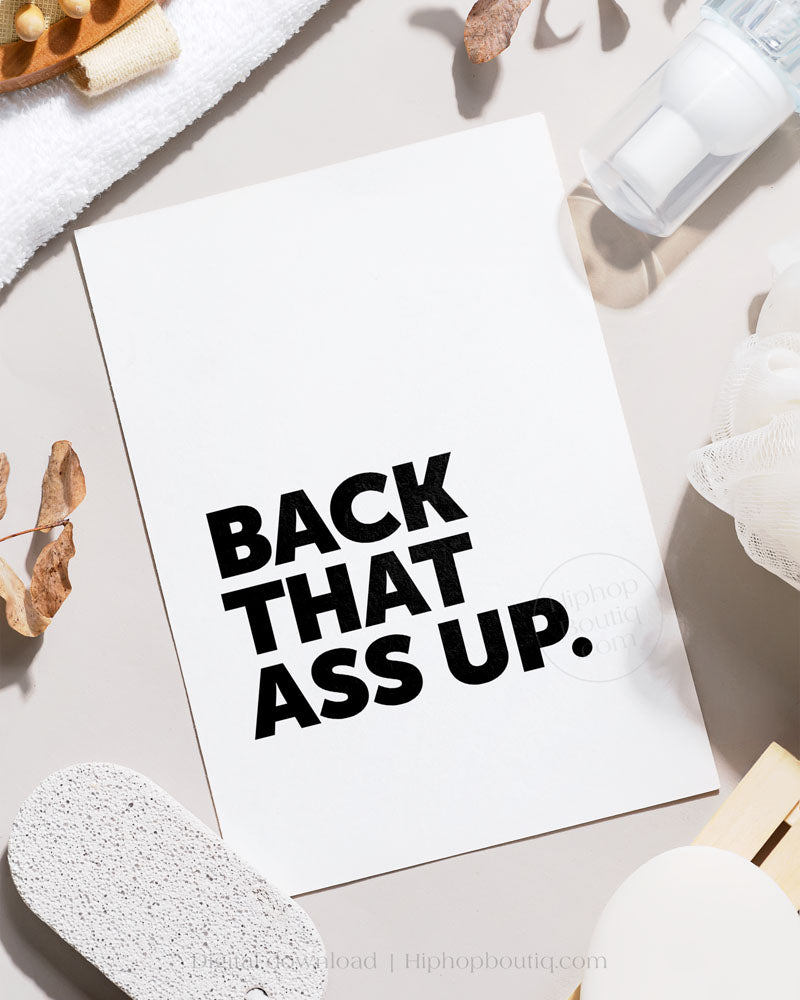 Hip hop themed bathroom sign | Old school hip hop bathroom decor - HiphopBoutiq