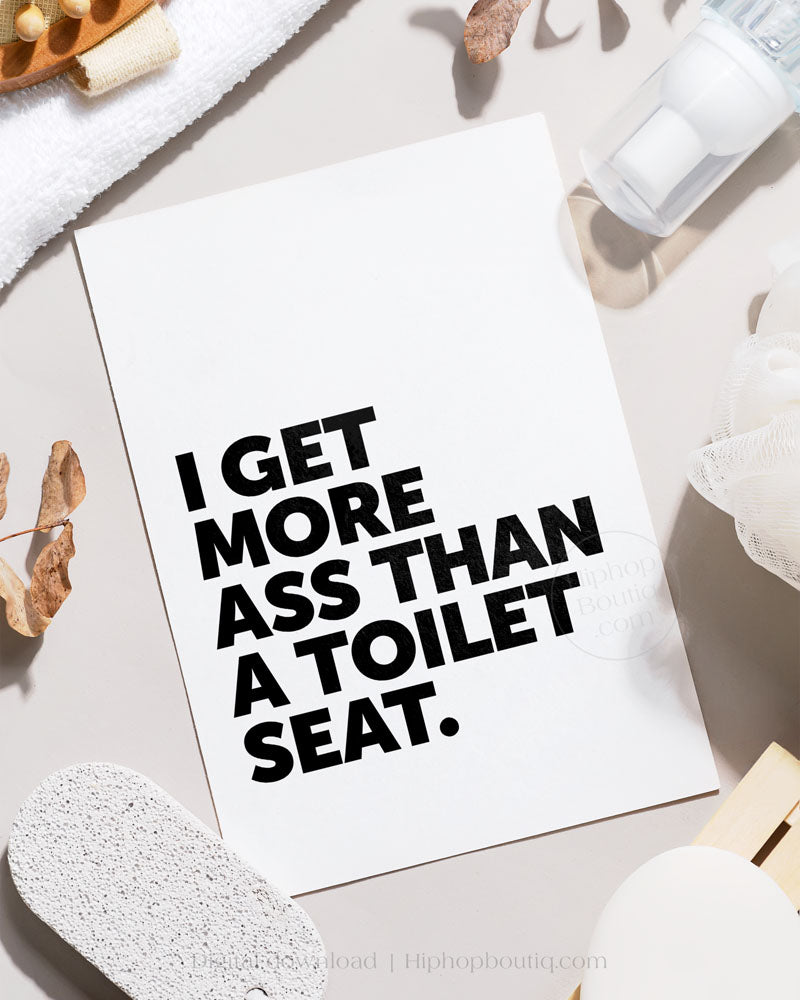 Old school hip hop bathroom decor | Hip hop themed bathroom sign - HiphopBoutiq