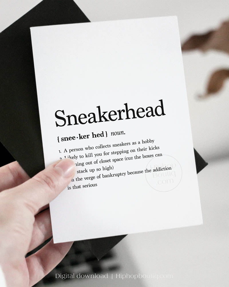 Sneakerhead Definition Birthday Card