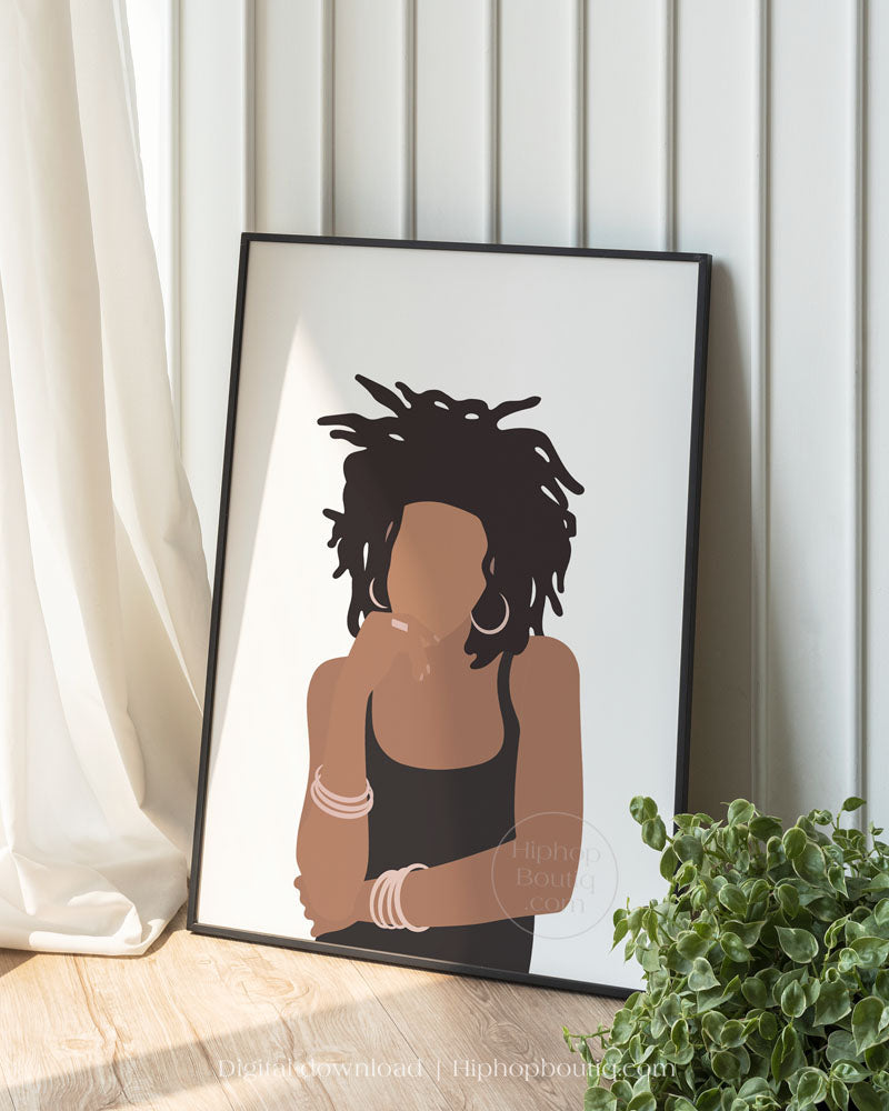 90s female rapper poster | Old school hip hop wall art - HiphopBoutiq