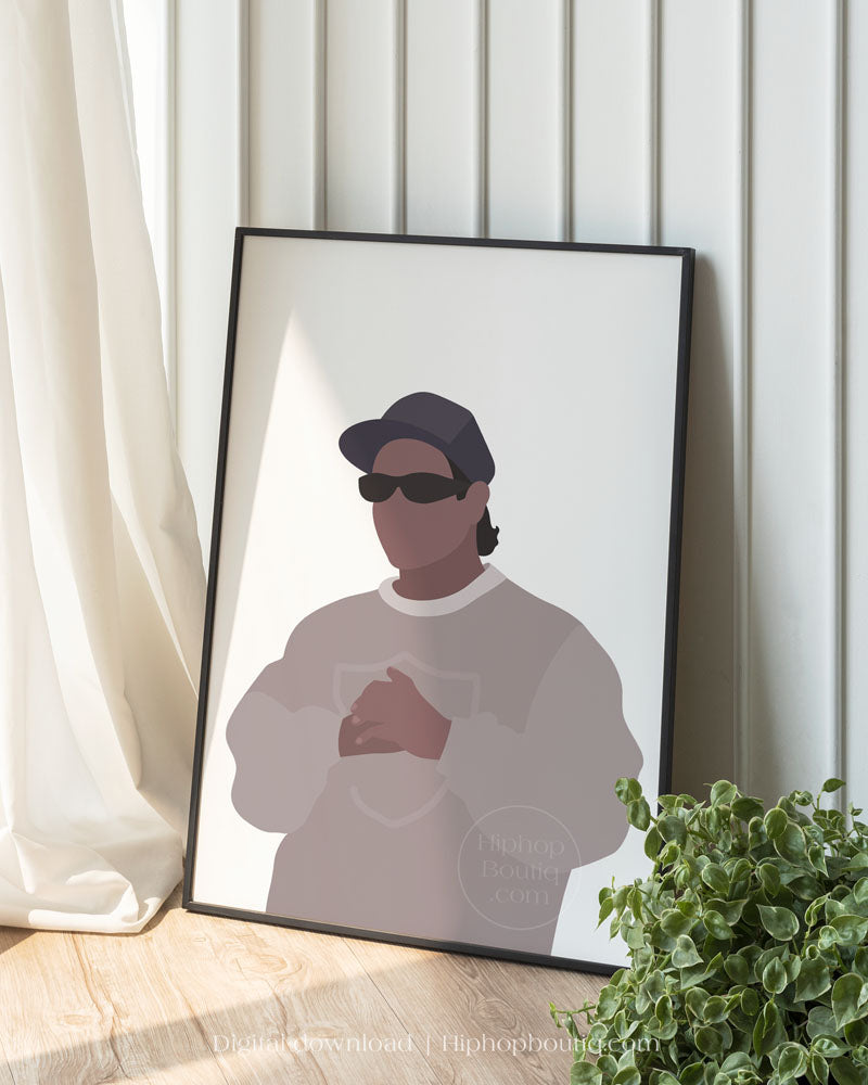 90s Rapper Poster Sign