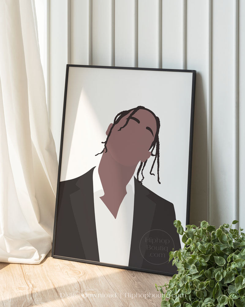 Rapper poster | Rapper portrait | Hip hop artist wall art - HiphopBoutiq