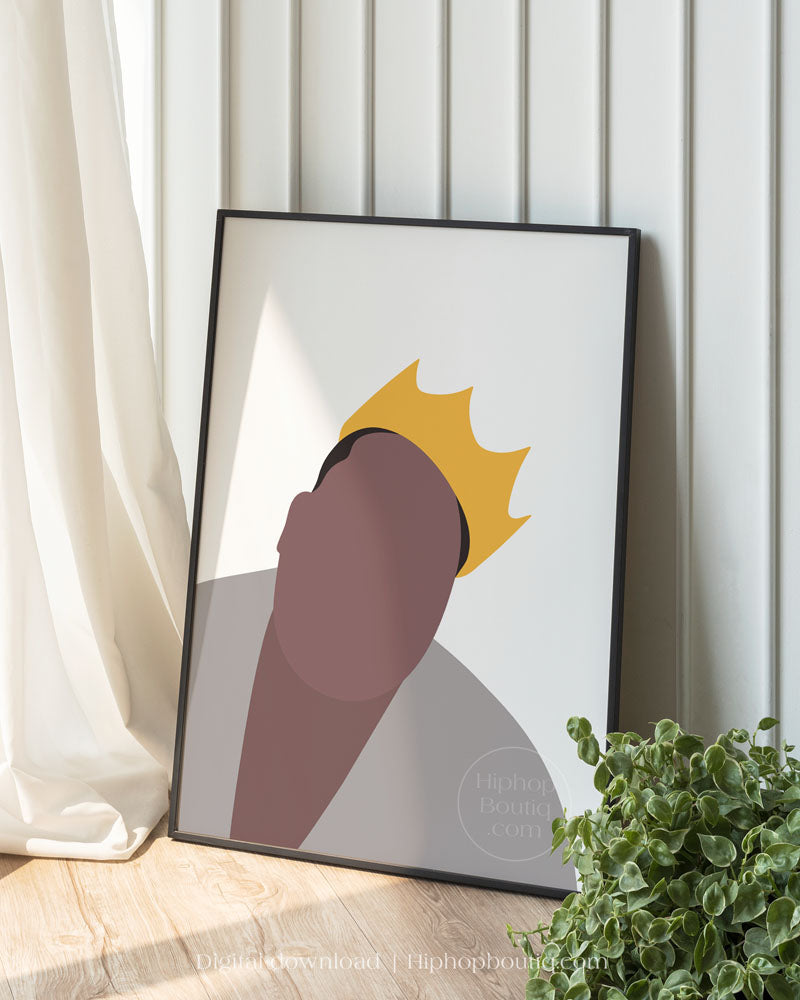 90s rapper poster | Old school hip hop wall art printable - HiphopBoutiq