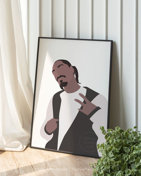 90s rapper poster | Old school hip hop wall art | Hip hop artist - HiphopBoutiq