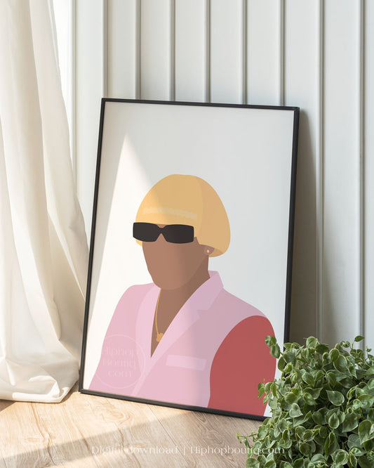 Rapper portrait | Rapper poster | Hip hop artist wall art - HiphopBoutiq