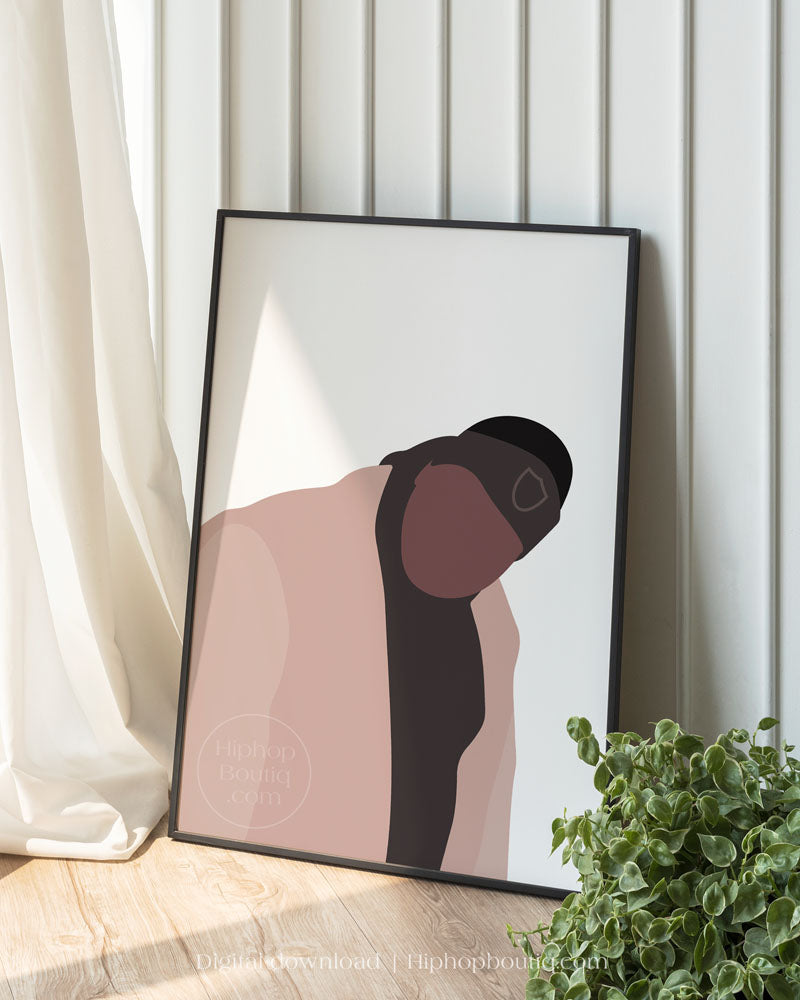 90s rapper poster | Old school hip hop wall art printable - HiphopBoutiq