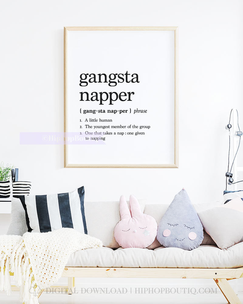 Gangsta Napper Definition Poster
