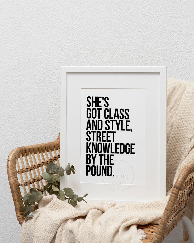No diggity poster | 90s Old school hip hop lyrics wall art - HiphopBoutiq