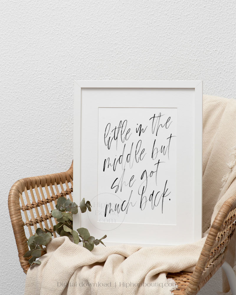 Old school hip hop bedroom decor | Baby got back | Hip hop wall art for bedroom - HiphopBoutiq