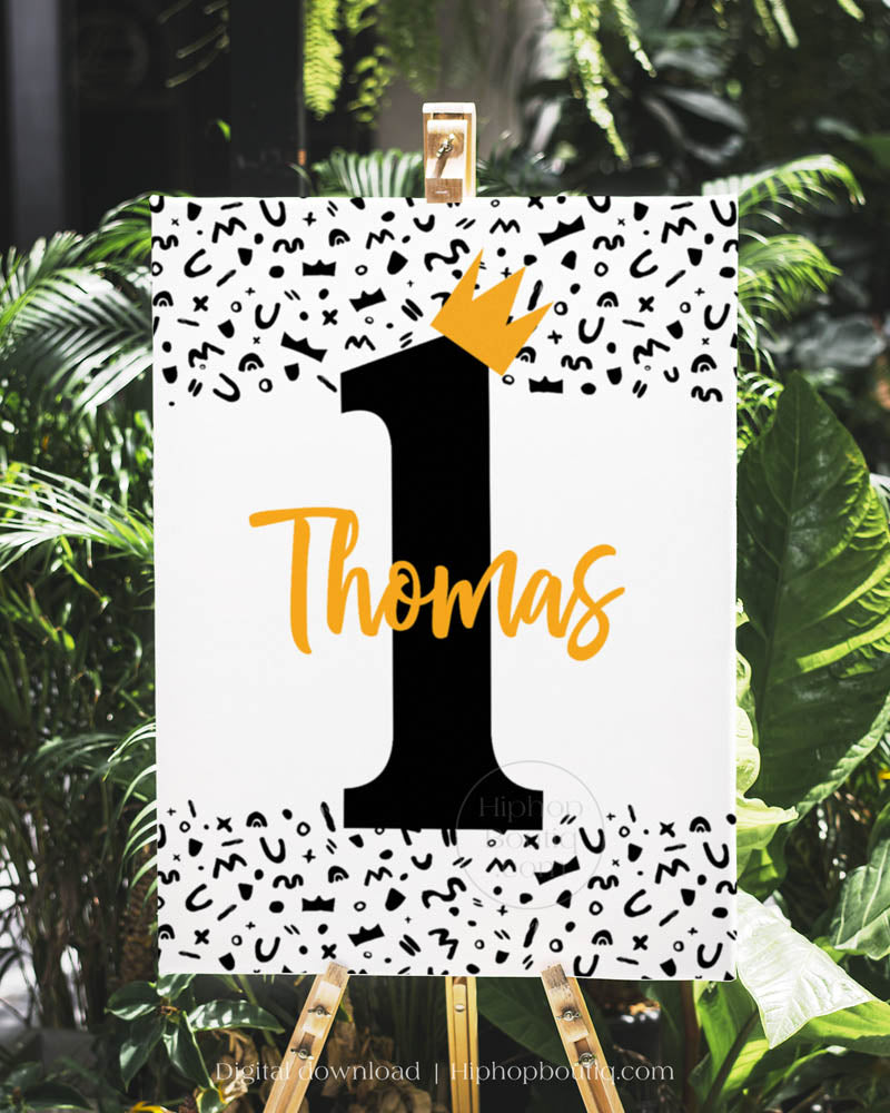 Welcome Sign for Notorious One 1st Birthday