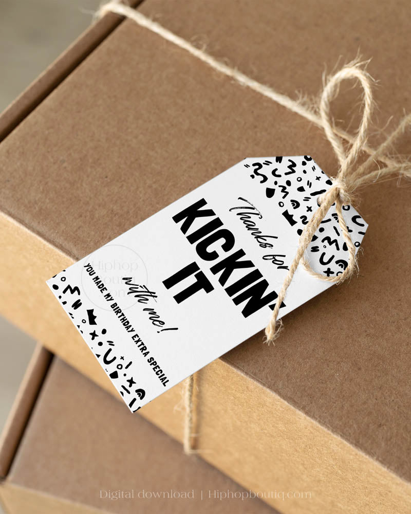 Hip Hop Birthday Party Thank You Gift Tag