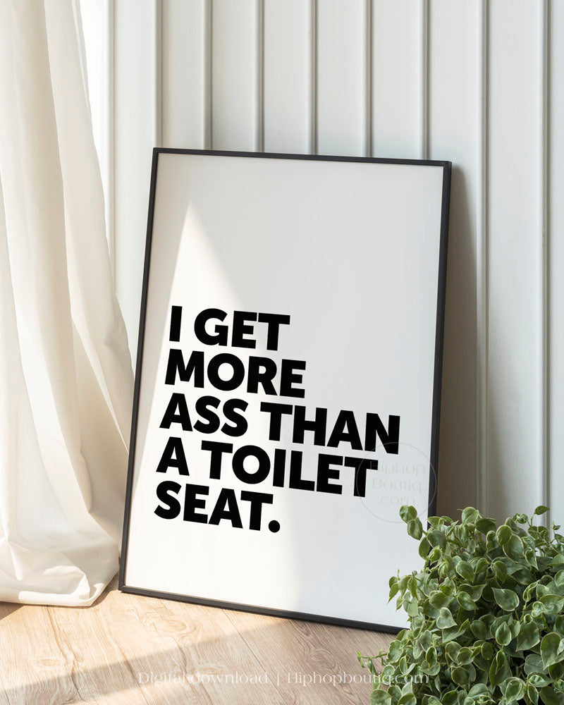 Old school hip hop bathroom decor | Hip hop themed bathroom sign - HiphopBoutiq