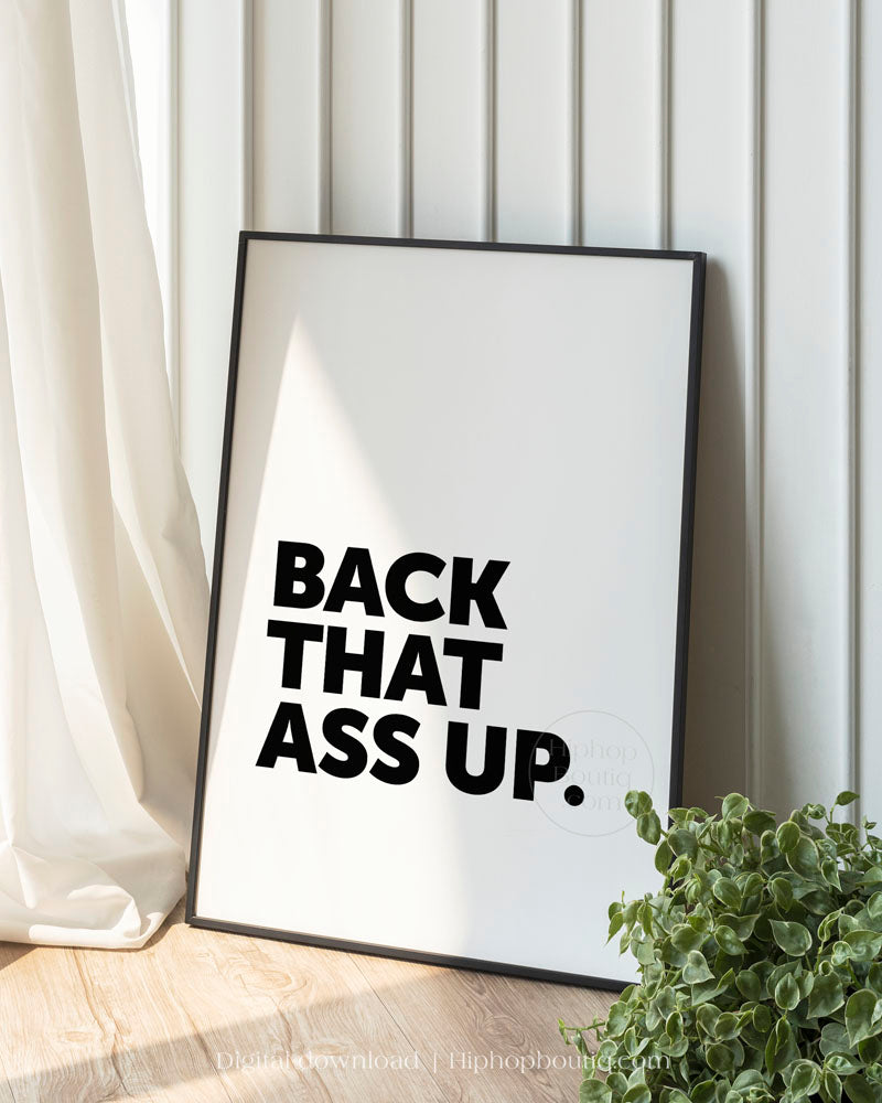 Hip hop themed bathroom sign | Old school hip hop bathroom decor - HiphopBoutiq
