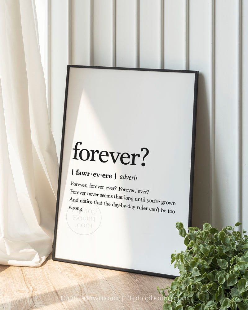 Old school hip hop lyrics poster | Hip hop wall art definition | Forever ever? - HiphopBoutiq