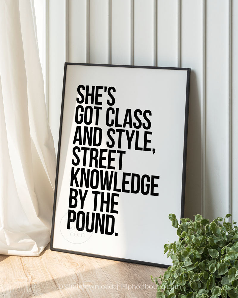 No diggity poster | 90s Old school hip hop lyrics wall art - HiphopBoutiq