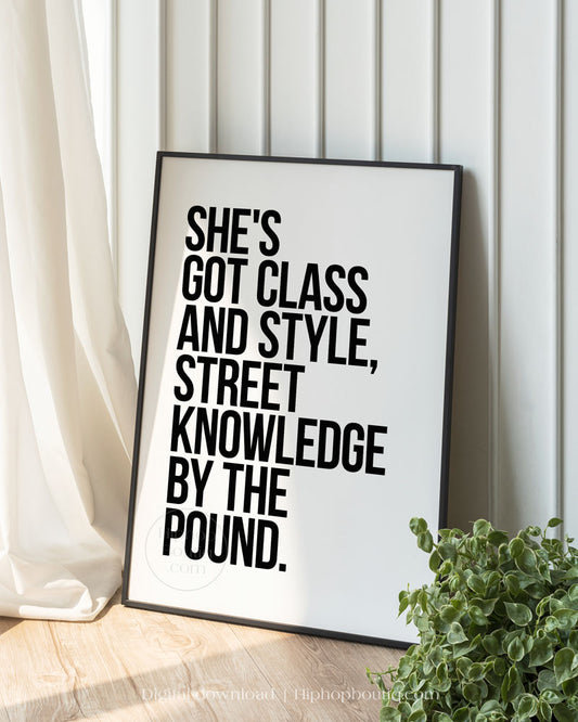 No diggity poster | 90s Old school hip hop lyrics wall art - HiphopBoutiq