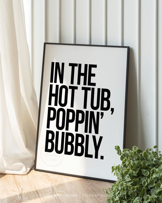 Rap lyrics printable poster | Old school hip hop lyrics wall art - HiphopBoutiq