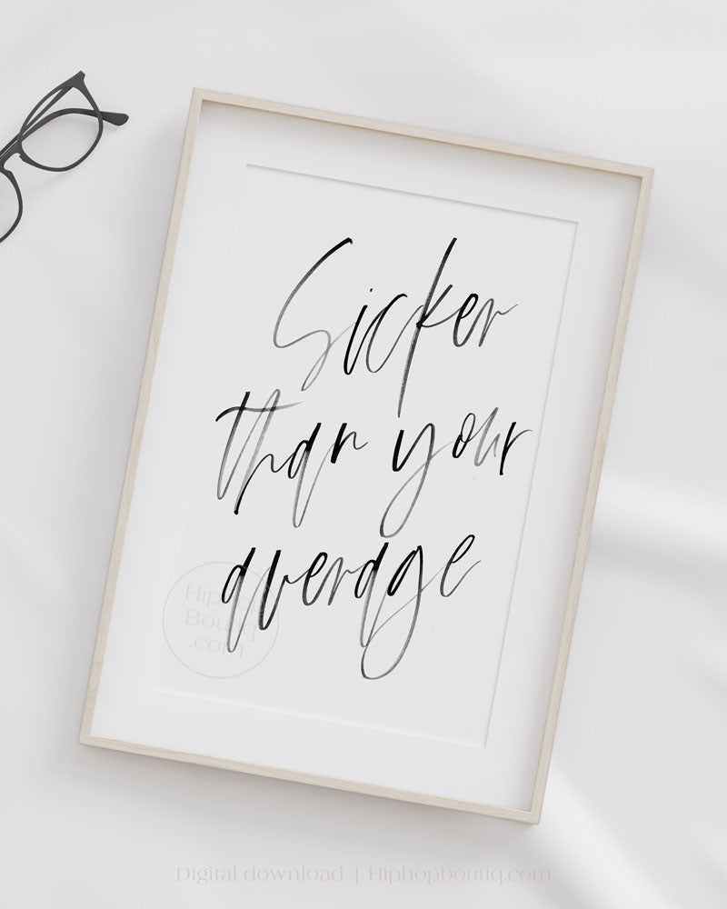 Sicker than your average poster | 90s hip hop themed bedroom decor - HiphopBoutiq