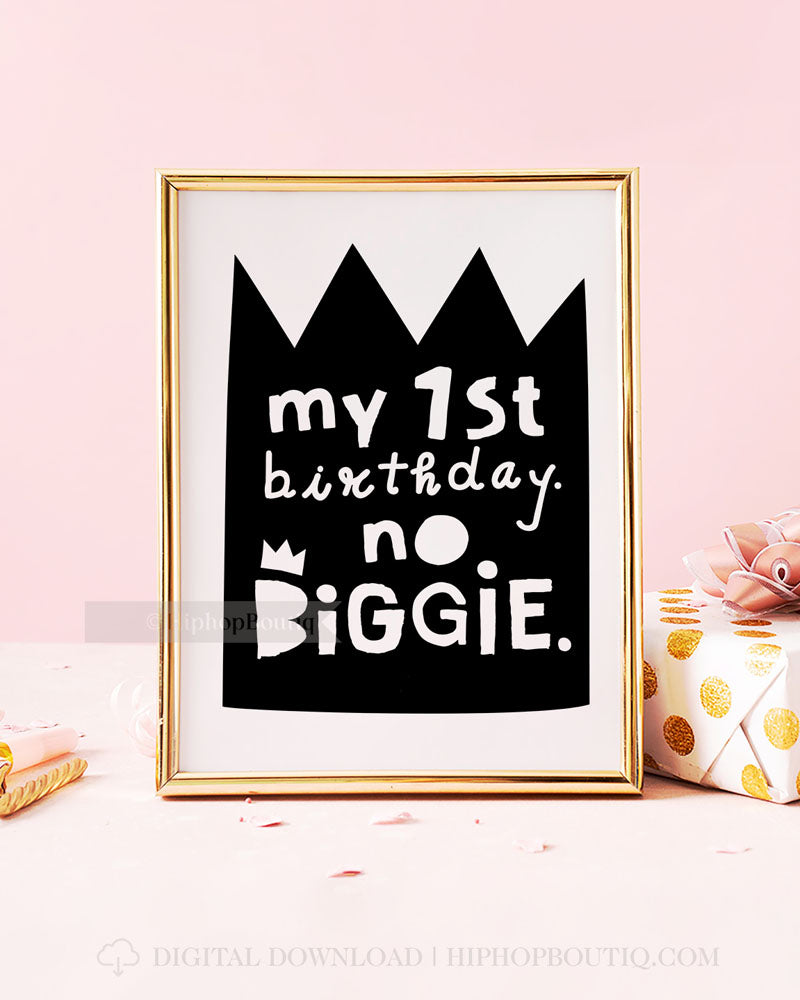 No biggie birthday party decorations | Notorious one first birthday | 90s hip hop party bundle - HiphopBoutiq