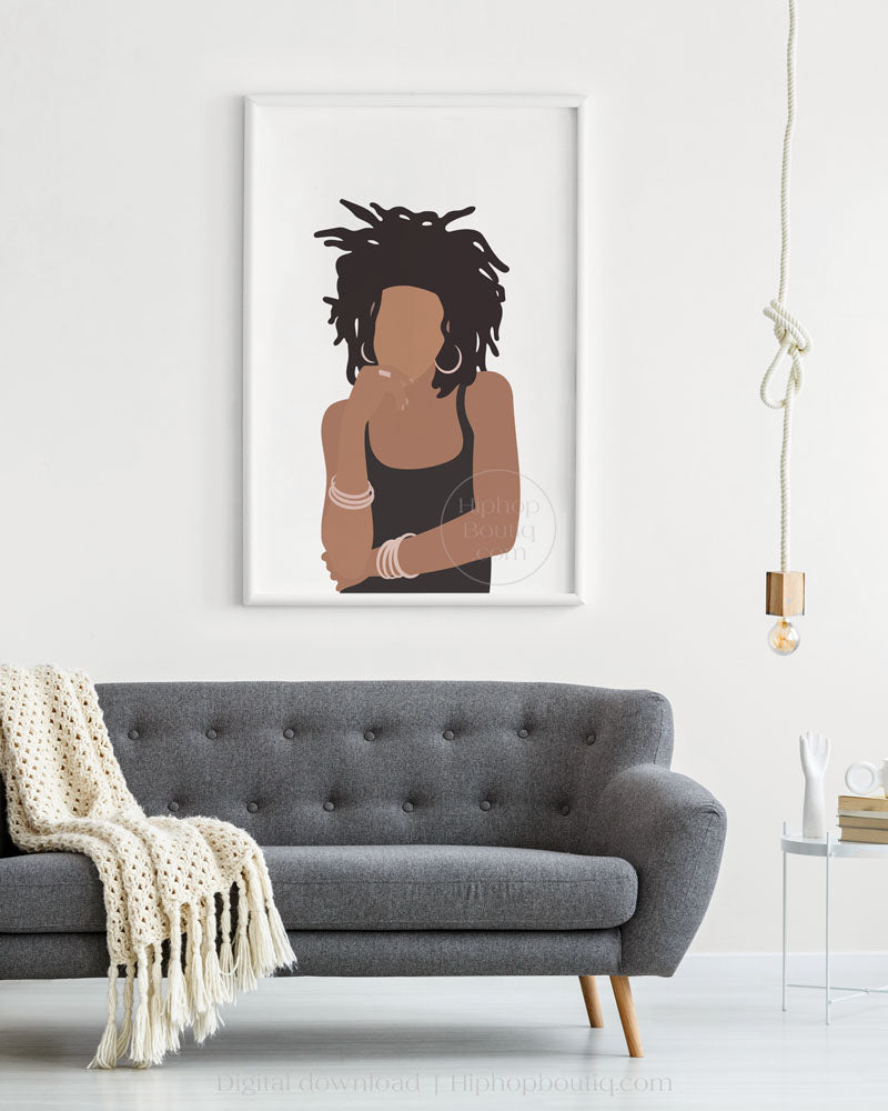 90s female rapper poster | Old school hip hop wall art - HiphopBoutiq