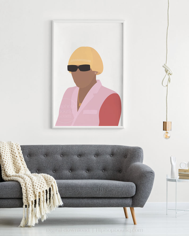 Rapper portrait | Rapper poster | Hip hop artist wall art - HiphopBoutiq