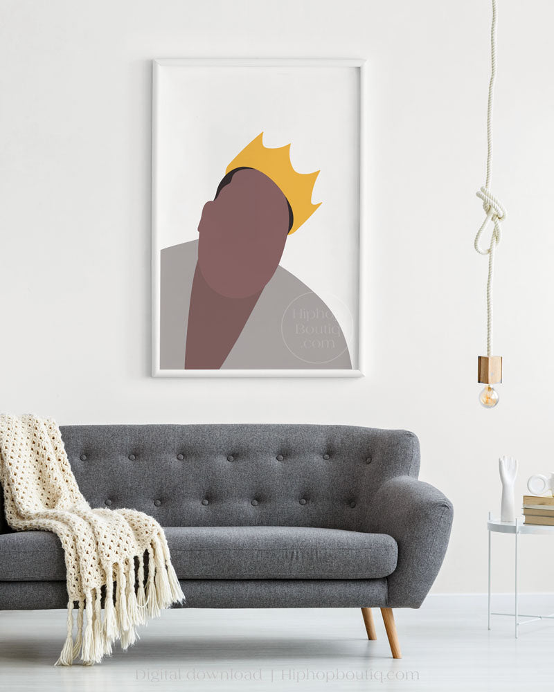90s rapper poster | Old school hip hop wall art printable - HiphopBoutiq