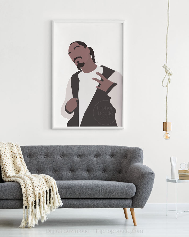 90s rapper poster | Old school hip hop wall art | Hip hop artist - HiphopBoutiq