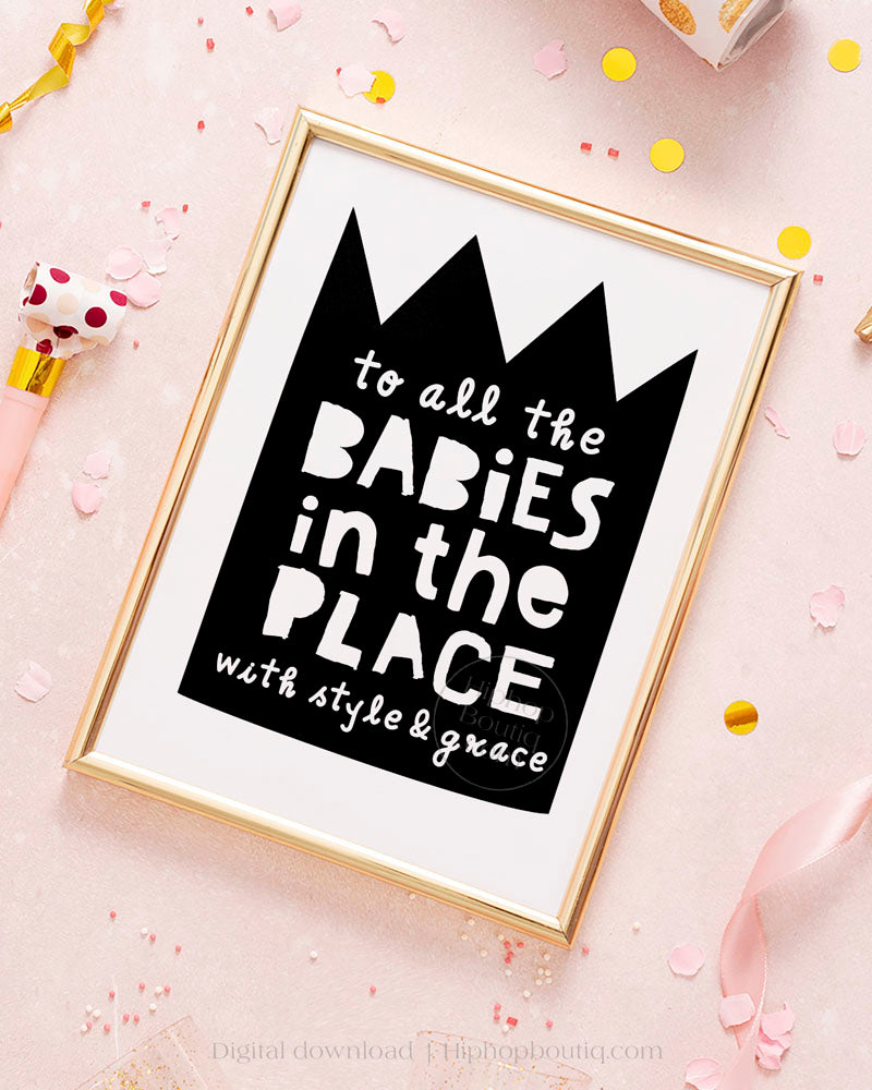 Notorious one birthday party | To all the babies in the place | Hip hop theme decor - HiphopBoutiq