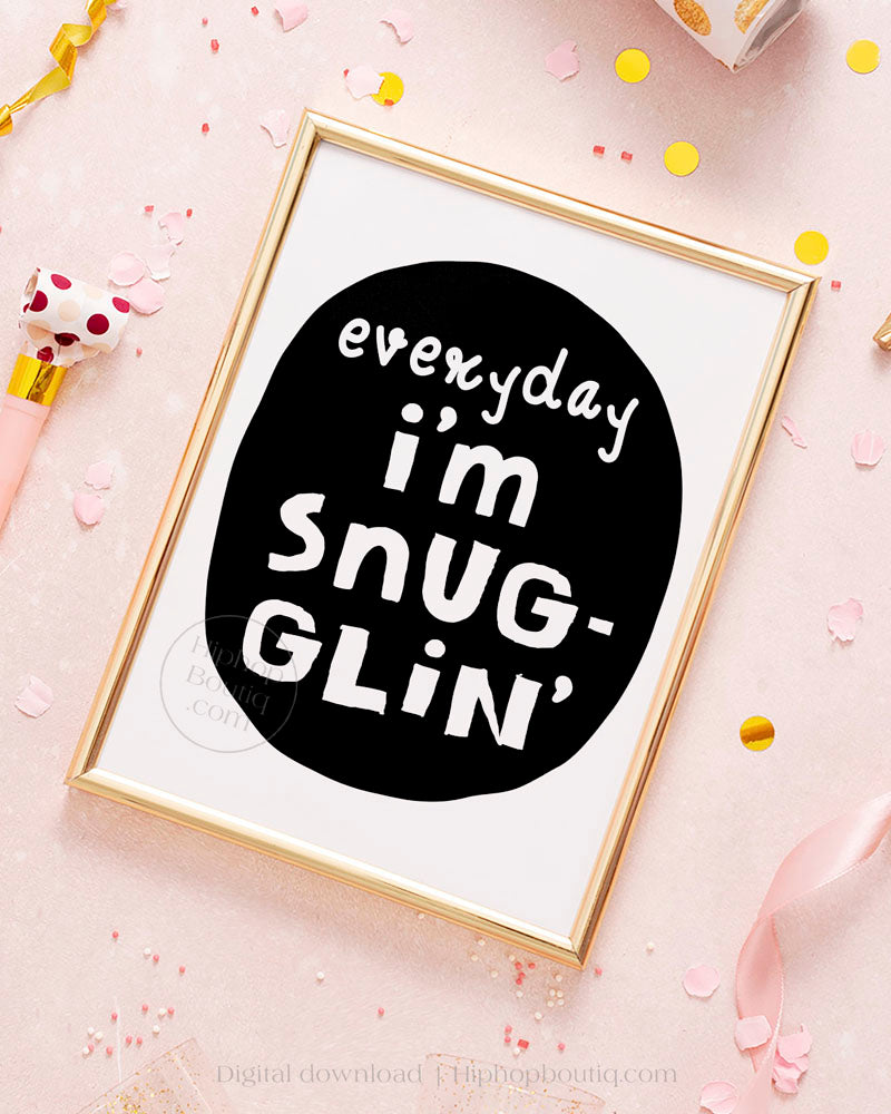 Everyday I'm snuggling | Hip hop baby shower | Notorious birthday party - HiphopBoutiq
