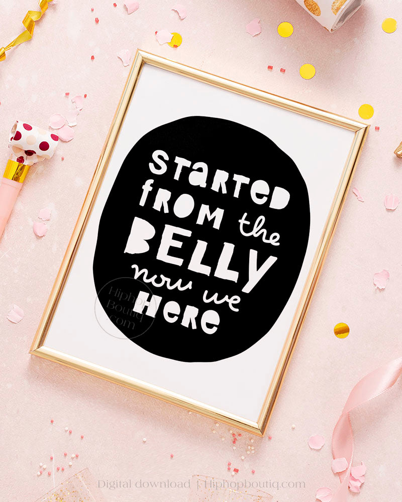 Hip hop baby shower decorations | Notorious One birthday party decor - HiphopBoutiq