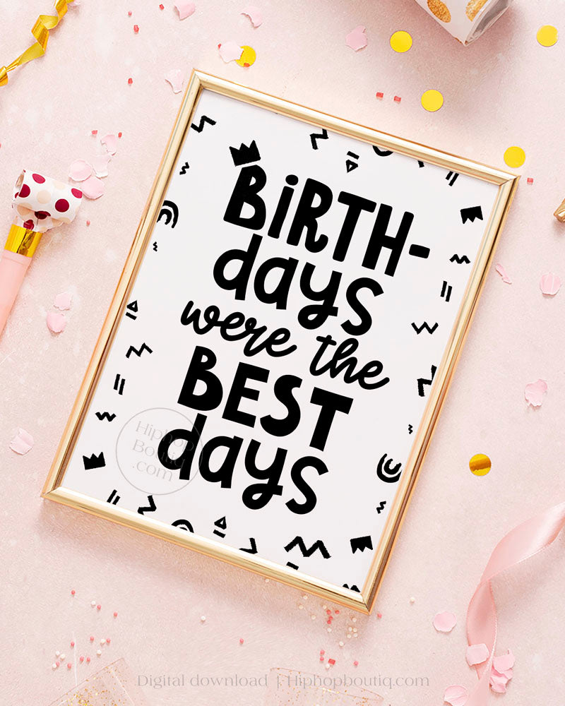 90s Hip Hop Themed Birthday Party Sign