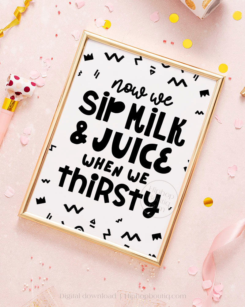 The Notorious One Birthday Party Sign