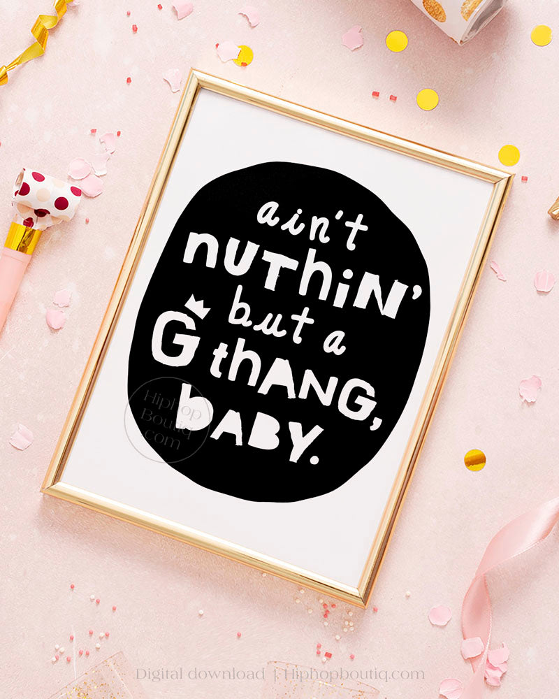 Nuthin but a G thang baby hip hop birthday | Notorious One party decor - HiphopBoutiq