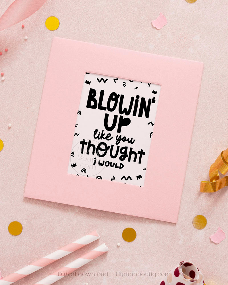 Hip Hop Theme Birthday Party Sign