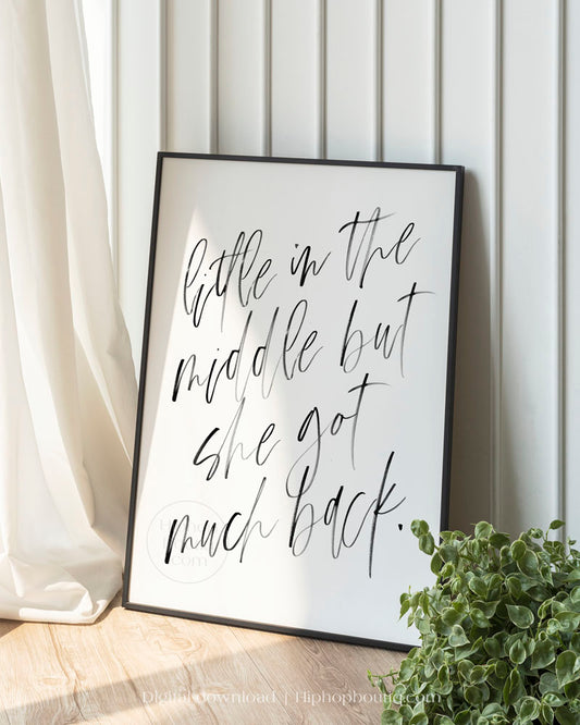 Old school hip hop bedroom decor | Baby got back | Hip hop wall art for bedroom - HiphopBoutiq