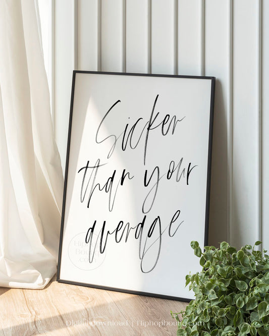 Sicker than your average poster | 90s hip hop themed bedroom decor - HiphopBoutiq