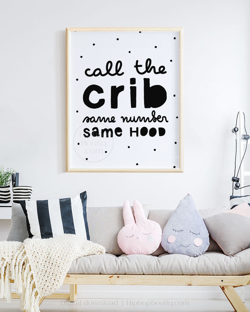 Hip hop nursery wall art bundle | Hip hop themed nursery | Rap lyrics baby room decor - HiphopBoutiq