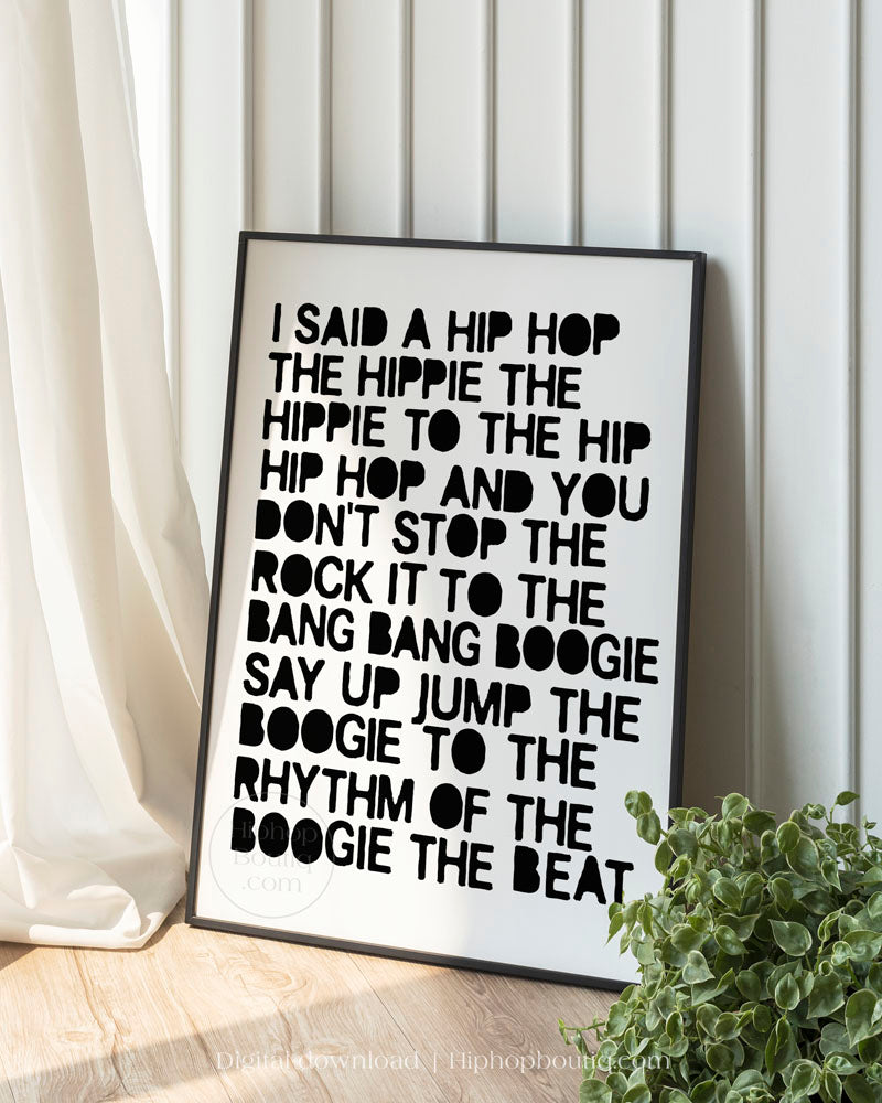 I said a hip hop poster | Hip hop nursery decor | Hip hop themed nursery - HiphopBoutiq