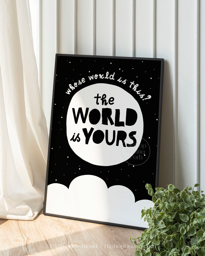 The World Is Yours Nursery Wall Art