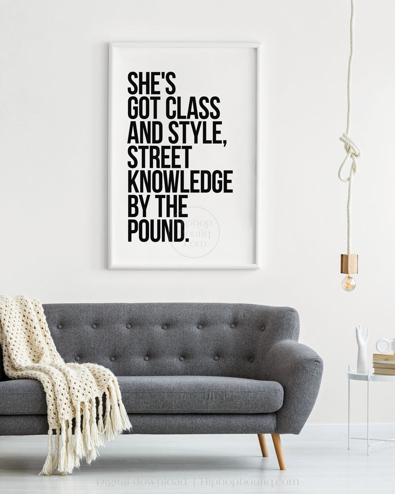 No diggity poster | 90s Old school hip hop lyrics wall art - HiphopBoutiq