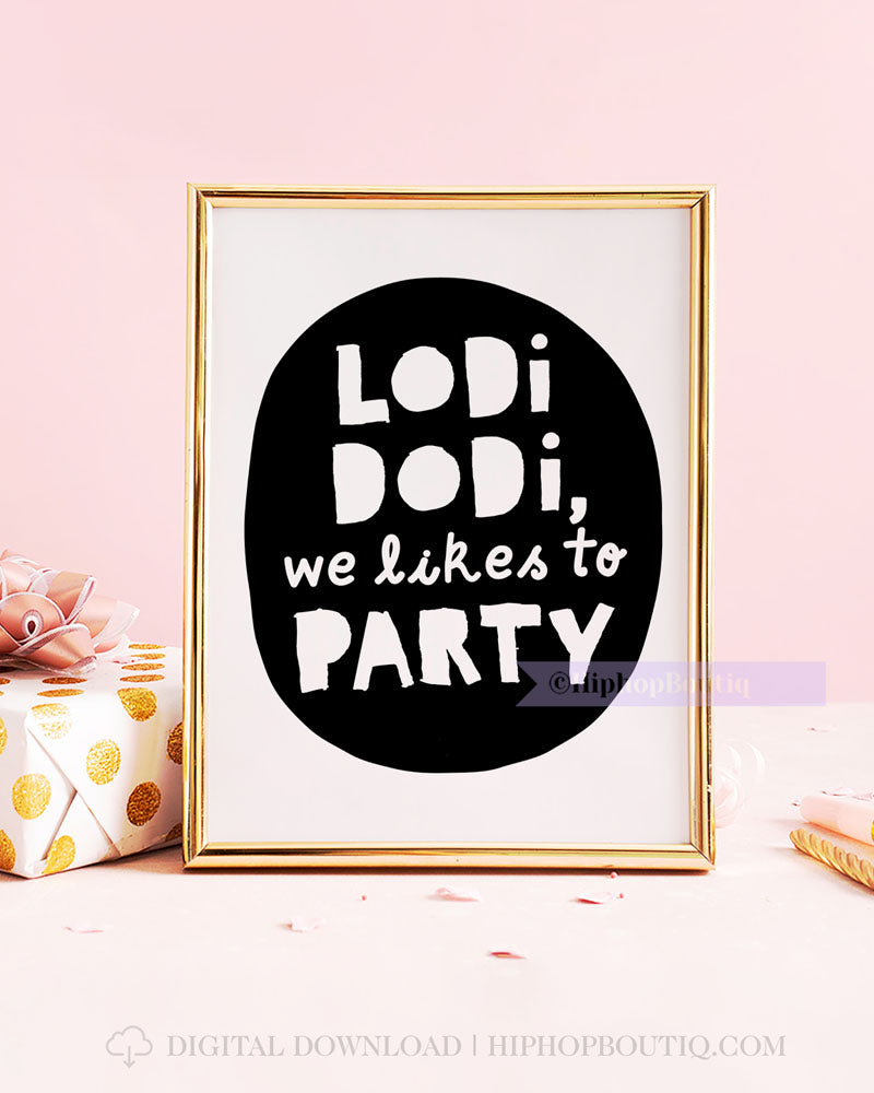 Kids Hip Hop Birthday Party Sign Bundle